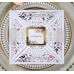 Square Invitation Card Wedding Supplies Laser Cut Iridescent Paper Greeting Card